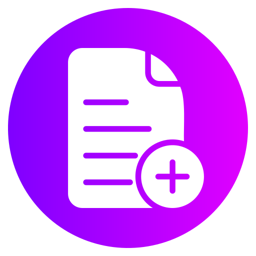 Document Generic gradient fill icon