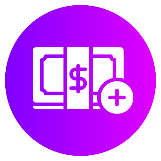 dinero Generic gradient fill icono