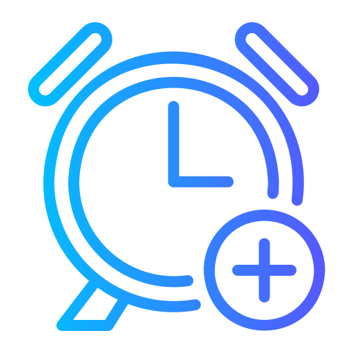 Time Generic gradient outline icon