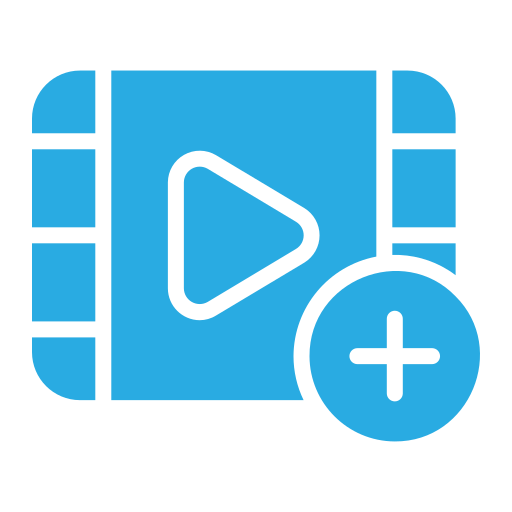 Video player Generic color fill icon