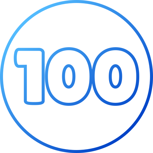 100 Generic gradient outline icon