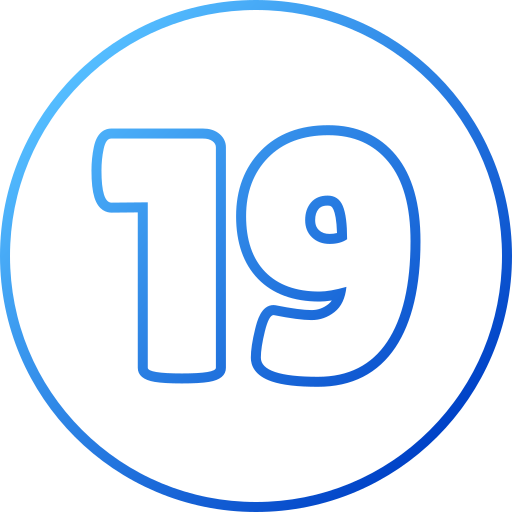 19 Generic gradient outline icoon