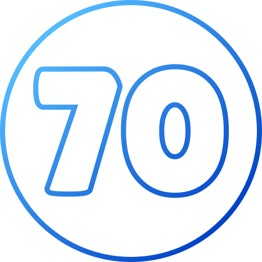 70 Generic gradient outline icoon