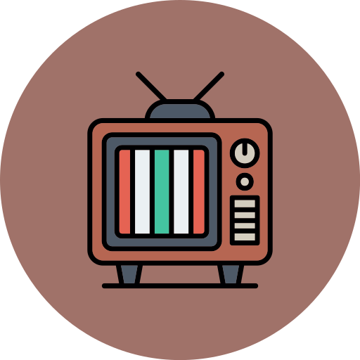 오래된 tv Generic color lineal-color icon