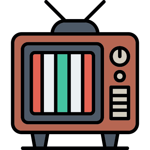 古いテレビ Generic color lineal-color icon