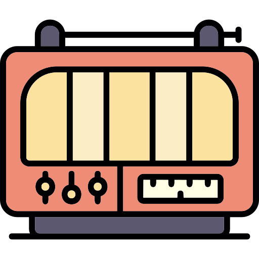 Radio Generic color lineal-color icon