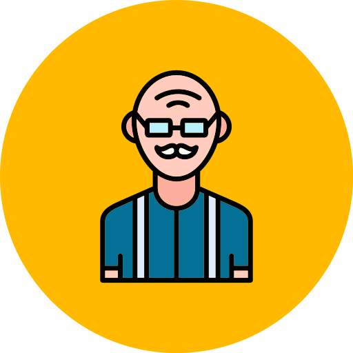 Old man Generic color lineal-color icon