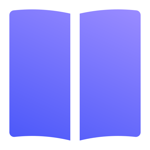 książka Generic gradient fill ikona
