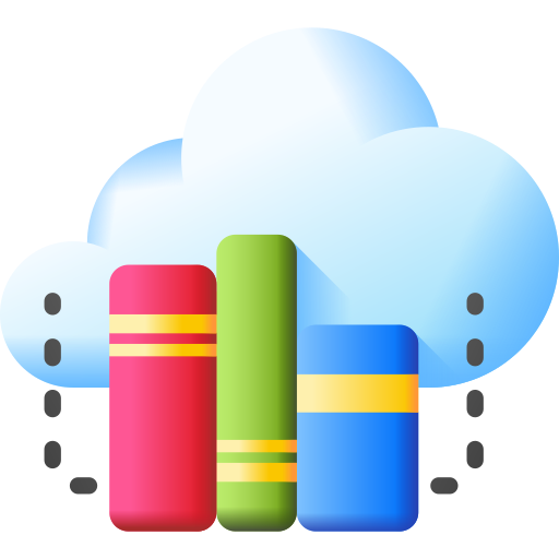 online-bibliothek 3D Color icon