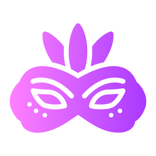 Carnival mask Generic gradient fill icon