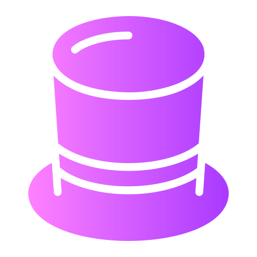 Top hat Generic gradient fill icon
