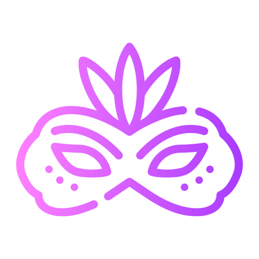 carnaval masker Generic gradient outline icoon