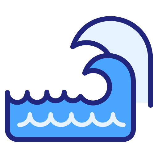 Sea waves Generic color lineal-color icon