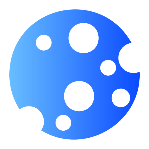 Full moon Generic gradient fill icon