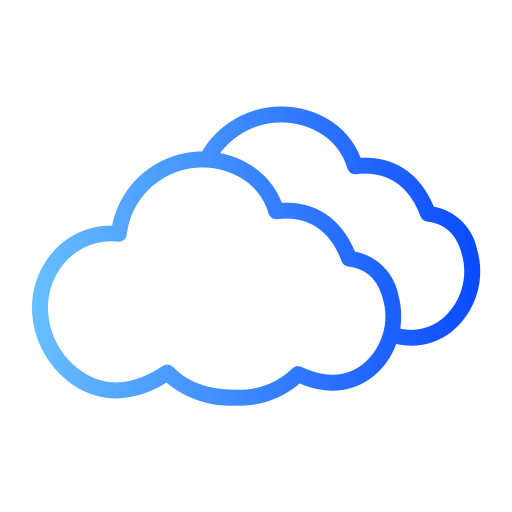 nuvoloso Generic gradient outline icona