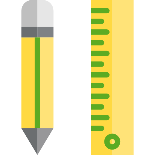 Drawing tool srip Flat icon