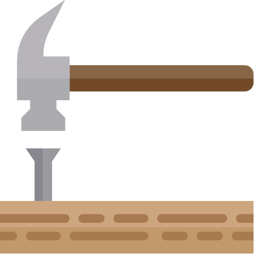 Hammer srip Flat icon