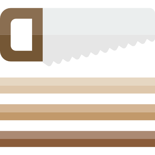 cortador de madera srip Flat icono