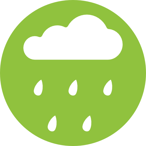 lluvioso Berkahicon Circular icono