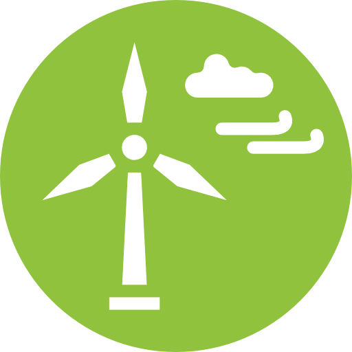 turbina eólica Berkahicon Circular icono