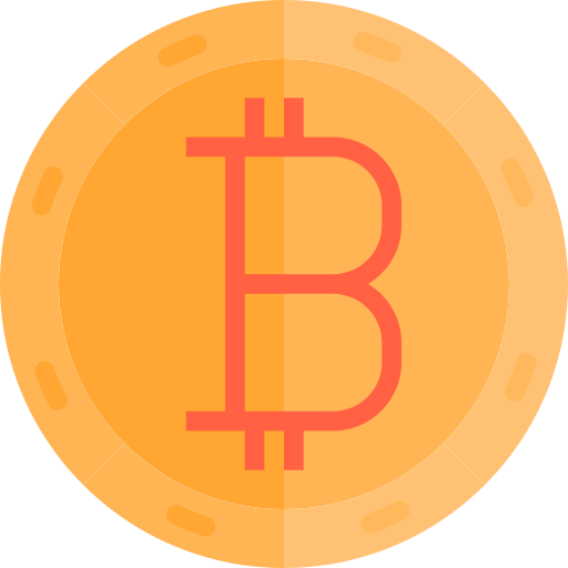 bitcoiny srip Flat ikona