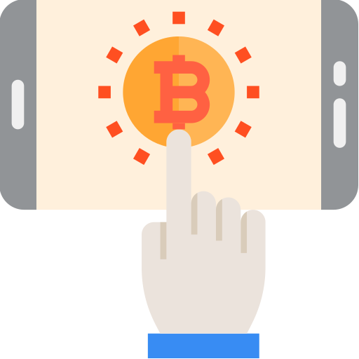 Bitcoins srip Flat icon