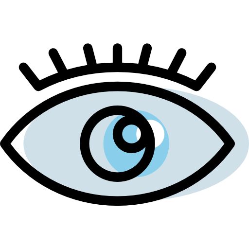 ojo Berkahicon Lineal Color icono