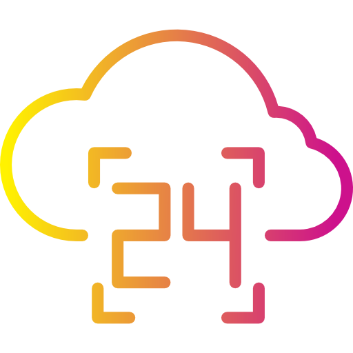computación en la nube Payungkead Gradient icono
