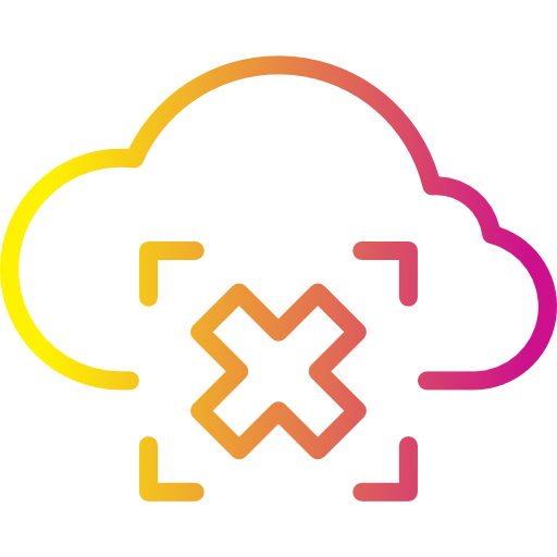 Computing cloud Payungkead Gradient icon