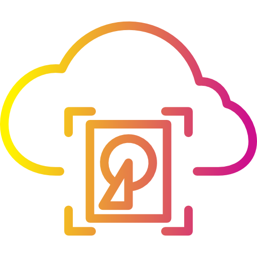 nuvola informatica Payungkead Gradient icona