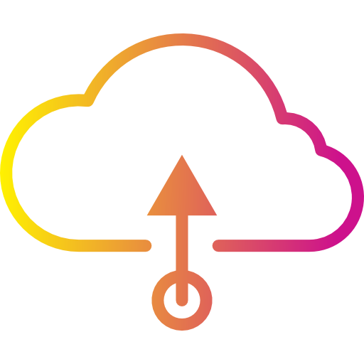 Computing cloud Payungkead Gradient icon