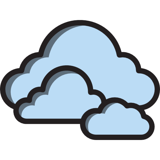 cloud computing Payungkead Lineal Color icon