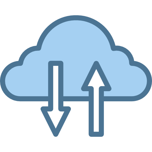 computación en la nube Payungkead Blue icono