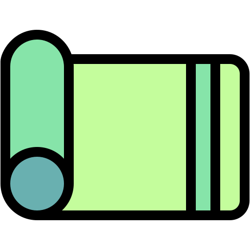 요가 매트 Generic color lineal-color icon