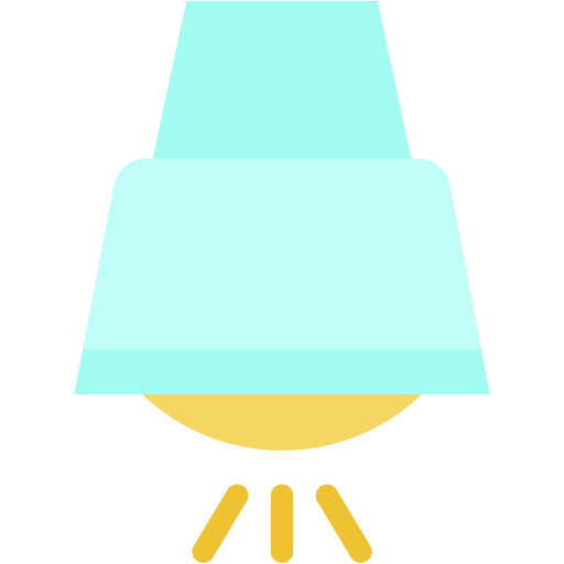 lámpara infrarroja Generic color fill icono