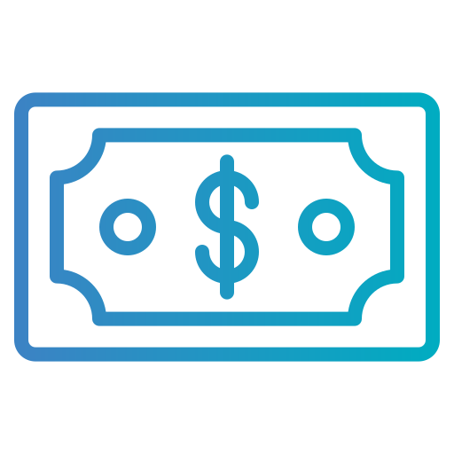 Dollar bill Generic gradient outline icon