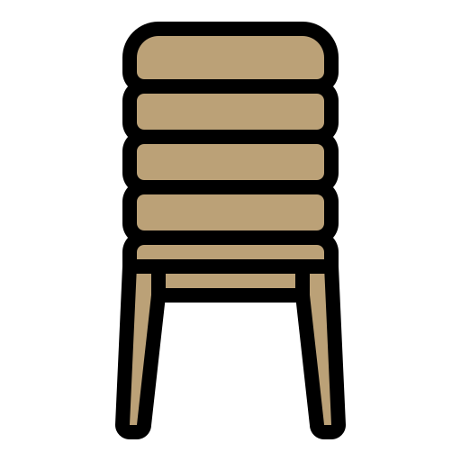 Dining chair Generic color lineal-color icon