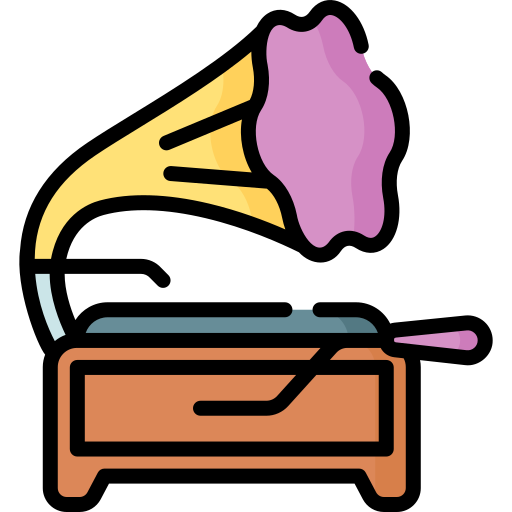 Gramophone Special Lineal color icon