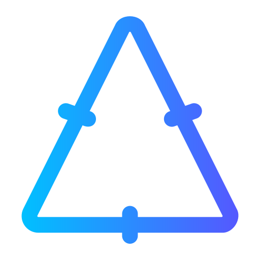 trójkąt Generic gradient fill ikona
