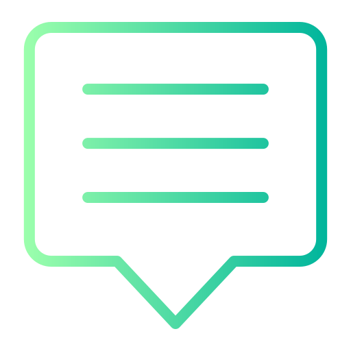chat-blase Generic gradient outline icon