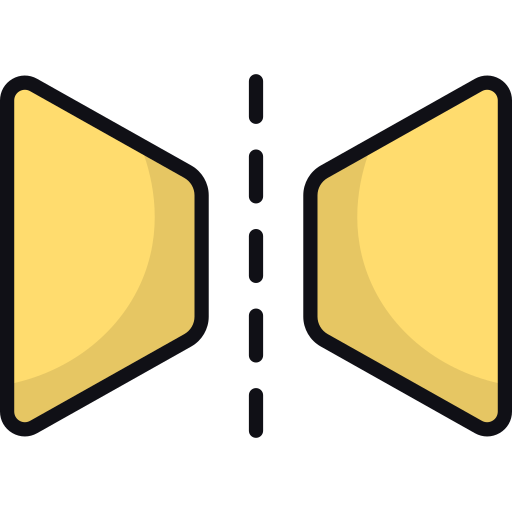 Mirror horizontally Generic color lineal-color icon