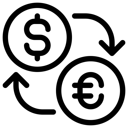 為替 Generic black outline icon