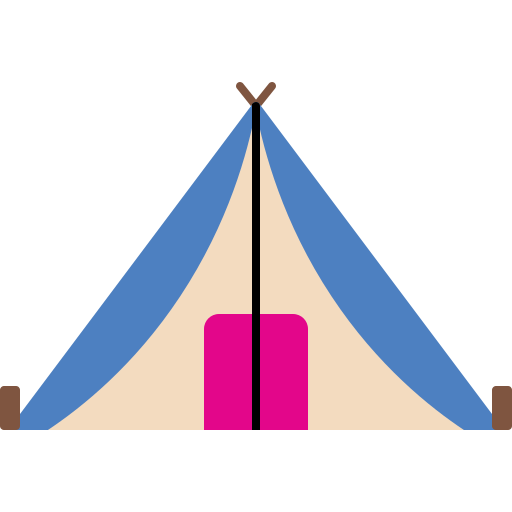 carpa para camping Generic color fill icono