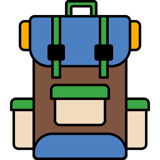 mochila de viagem Generic color lineal-color Ícone
