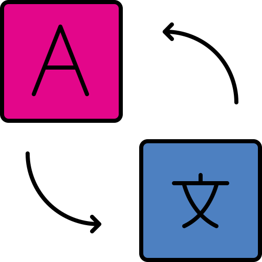 翻訳者 Generic color lineal-color icon