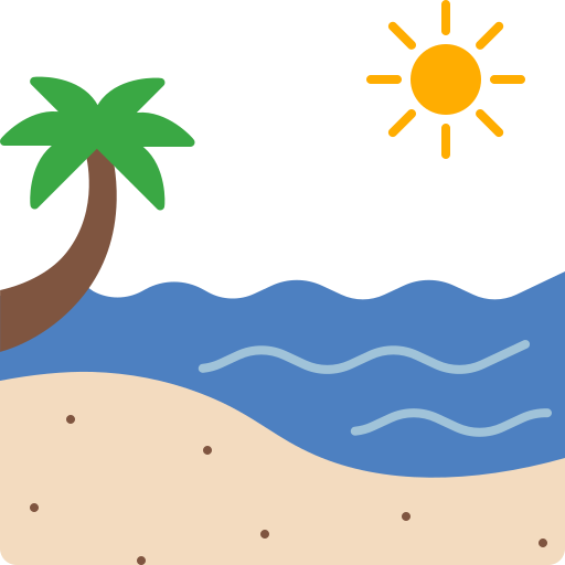 Beach Generic color fill icon