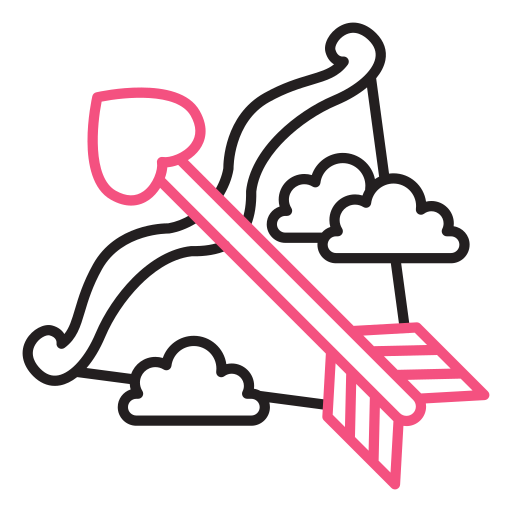 Cupid arrow Generic color outline icon