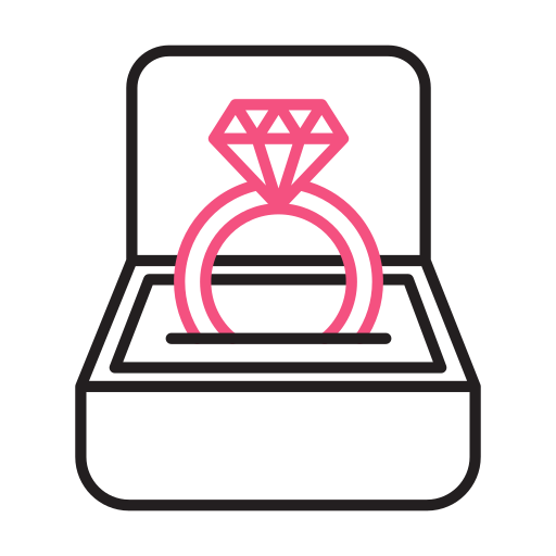 Wedding ring Generic color outline icon