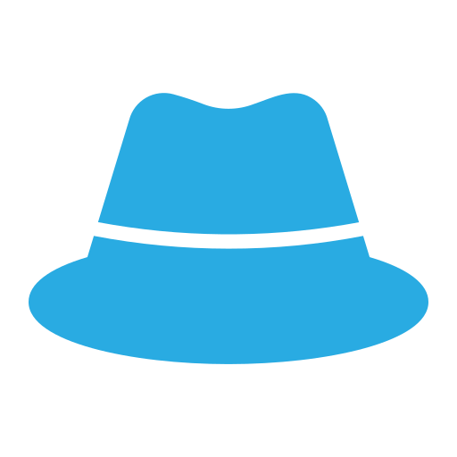 fedora hoed Generic color fill icoon