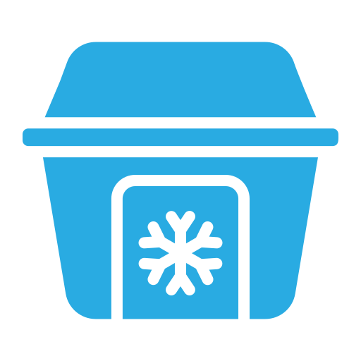 pudełko na lód Generic color fill ikona